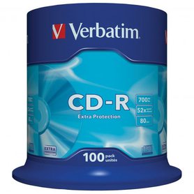 CD-R VERBATIM 700 MB Extra Protection  /52x /pack  100 ks, 43411