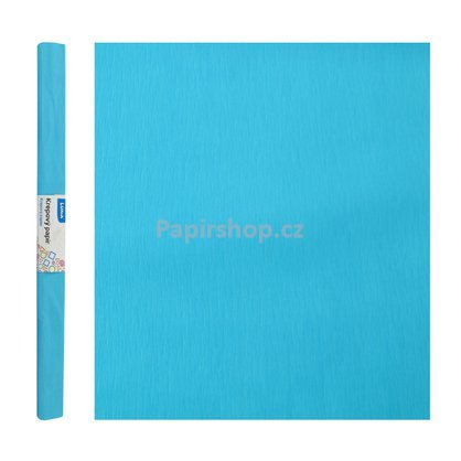 krepový papír modrý