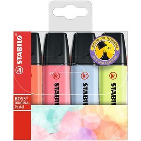 ZVÝRAZŇOVAČ STABILO BOSS ORIGINAL Pastel 4 barvy 70/4-3