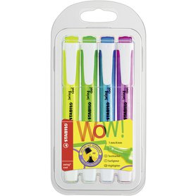 ZVÝRAZŇOVAČ STABILO swing cool 4 neonové barvy 275/4