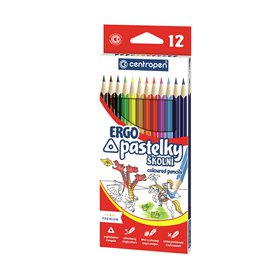 Pastelky CENTROPEN 9521 trojhranné 12 barev