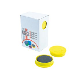 Magnety ARTA průměr 30 mm /10ks žluté
