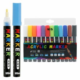 POPISOVAČE A&G Acrylic Marker 2mm, sada 5