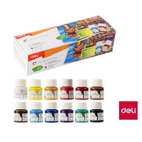 BARVY TEMPEROVÉ DELI 12barev 25ml EC14-12